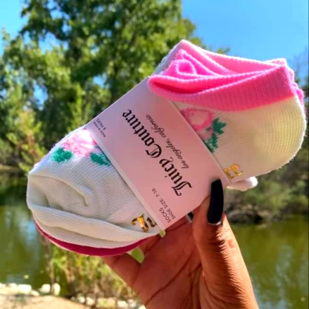 JUICY COUTURE CHILDREN'S ACCESSORIES  JUICY COUTURE SOCKS 8 PAIRS NEW